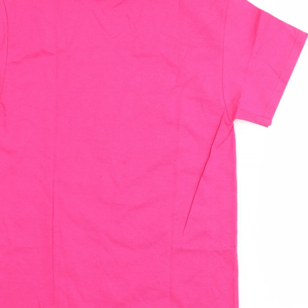 Sportex apparel Womens Pink   Basic T-Shirt Size S  - santa fe