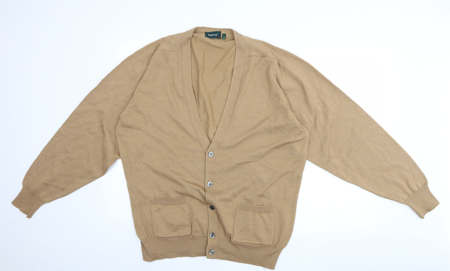 Wolsey Mens Brown   Cardigan Jumper Size M