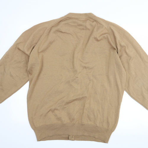 Wolsey Mens Brown   Cardigan Jumper Size M