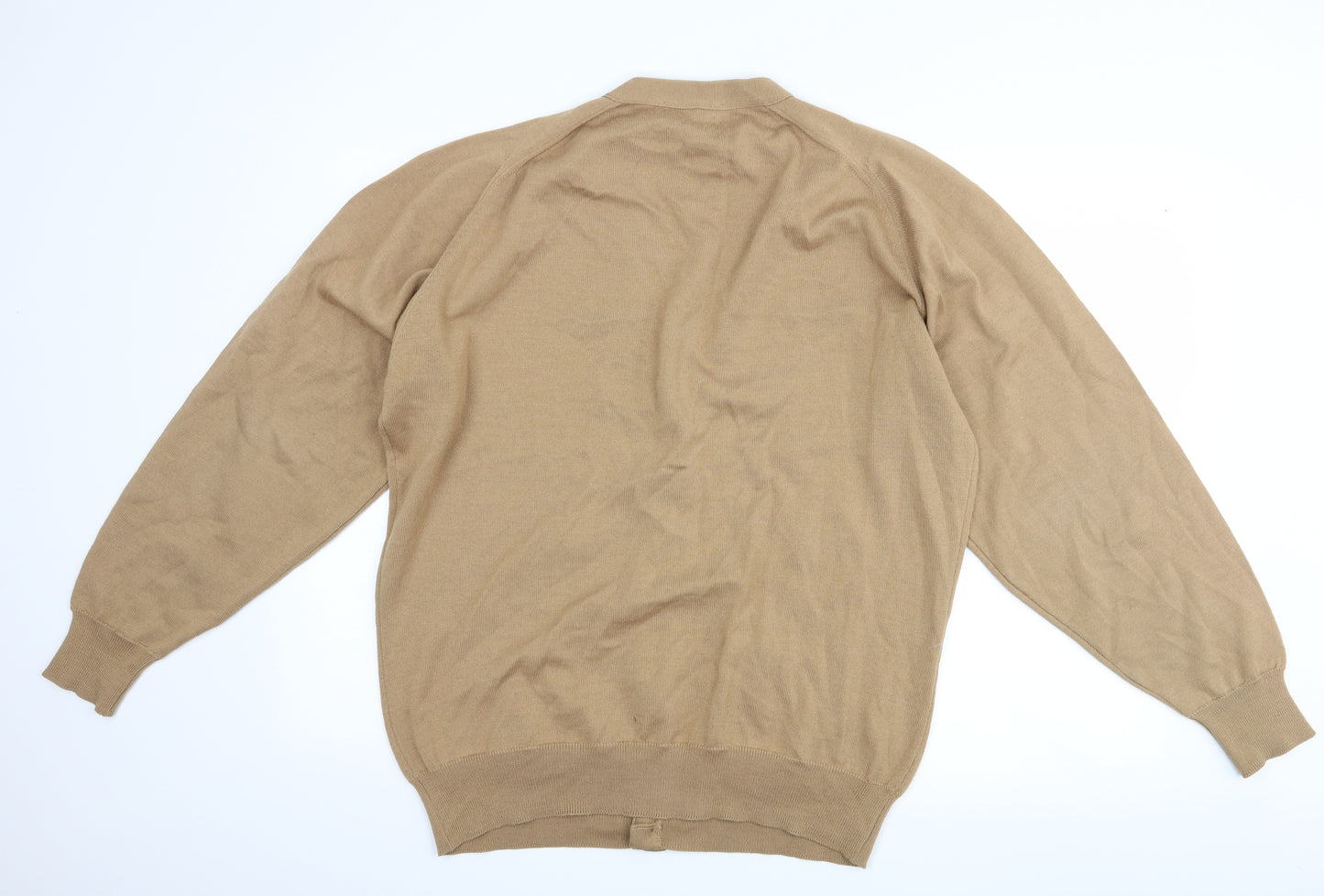 Wolsey Mens Brown   Cardigan Jumper Size M