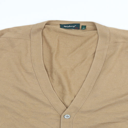 Wolsey Mens Brown   Cardigan Jumper Size M