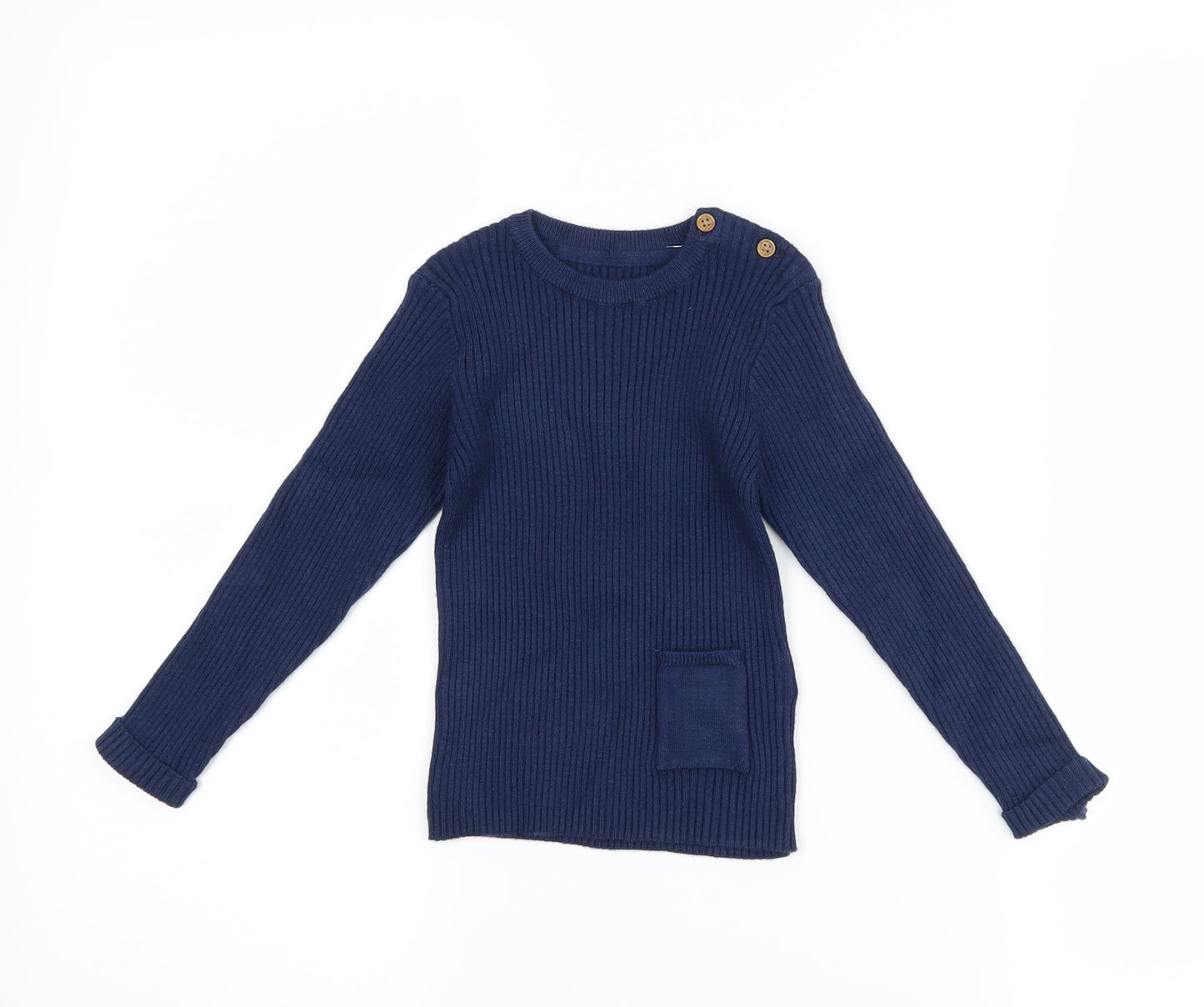 Marks and Spencer Girls Blue   Basic T-Shirt Size 2-3 Years
