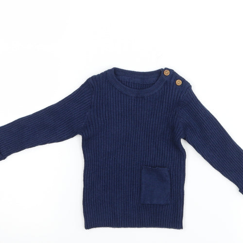 Marks and Spencer Girls Blue   Basic T-Shirt Size 0-3 Months
