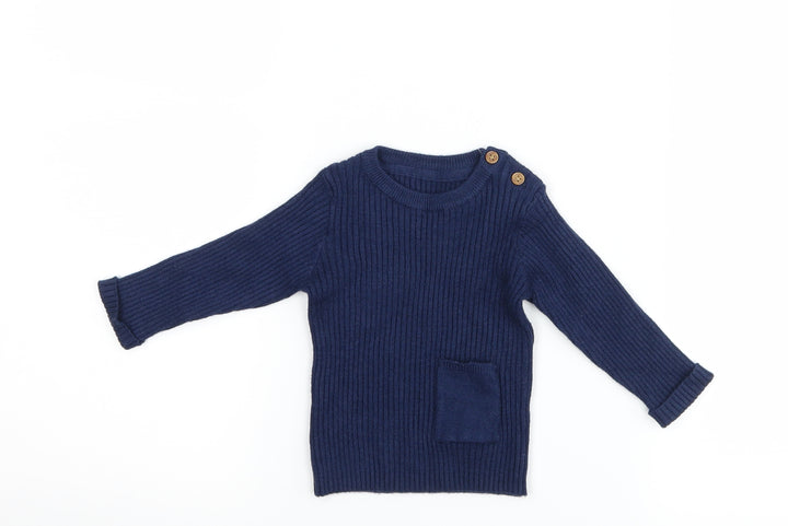 Marks and Spencer Girls Blue   Basic T-Shirt Size 0-3 Months