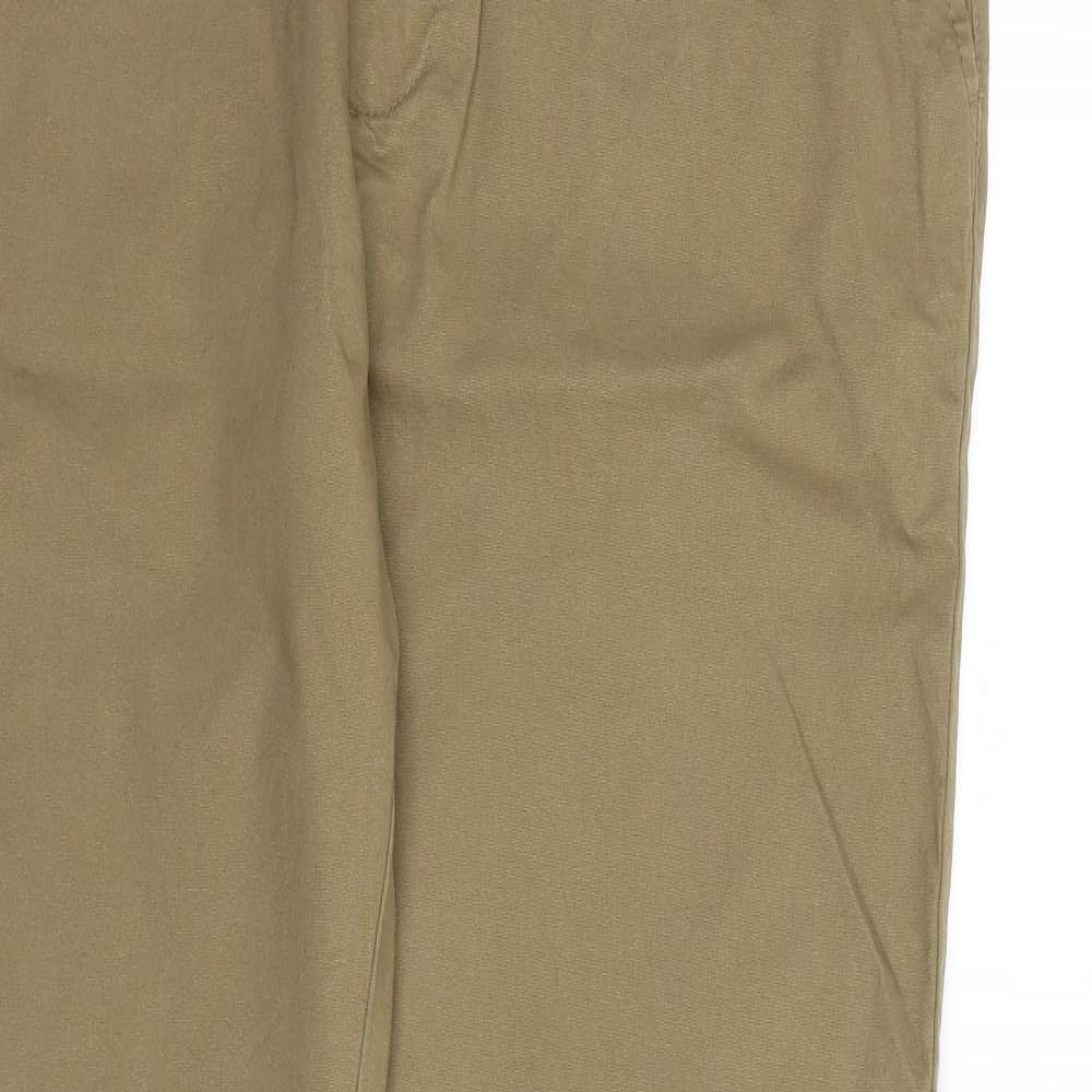 Marks and Spencer Mens Brown   Chino Trousers Size 34 L31 in