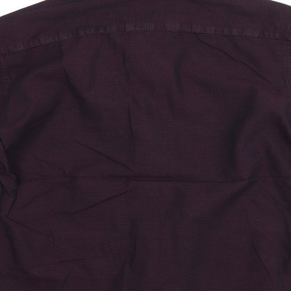 NEXT Mens Purple    Button-Up Size S