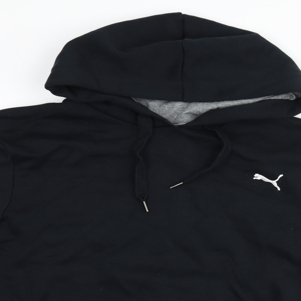 PUMA Mens Black   Pullover Hoodie Size L