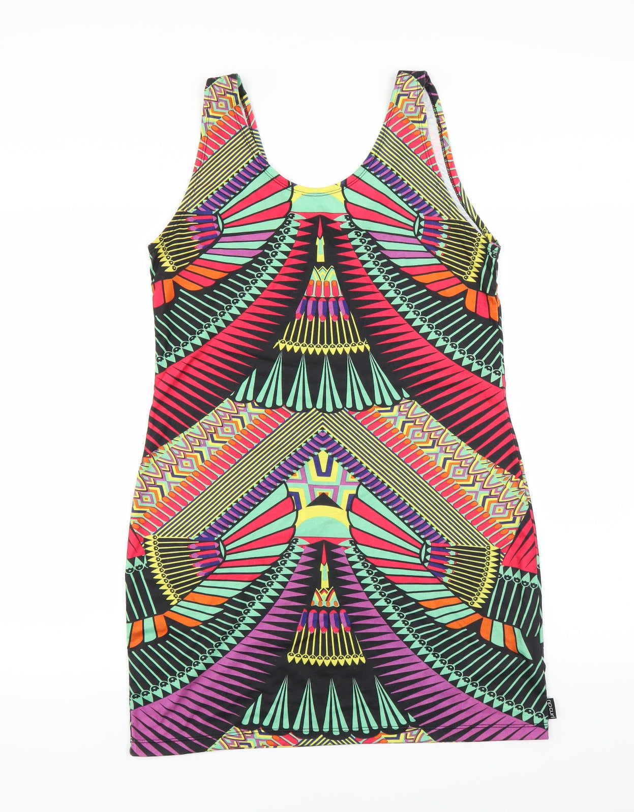Ripcurl Womens Multicoloured Geometric  Tank Dress  Size 14