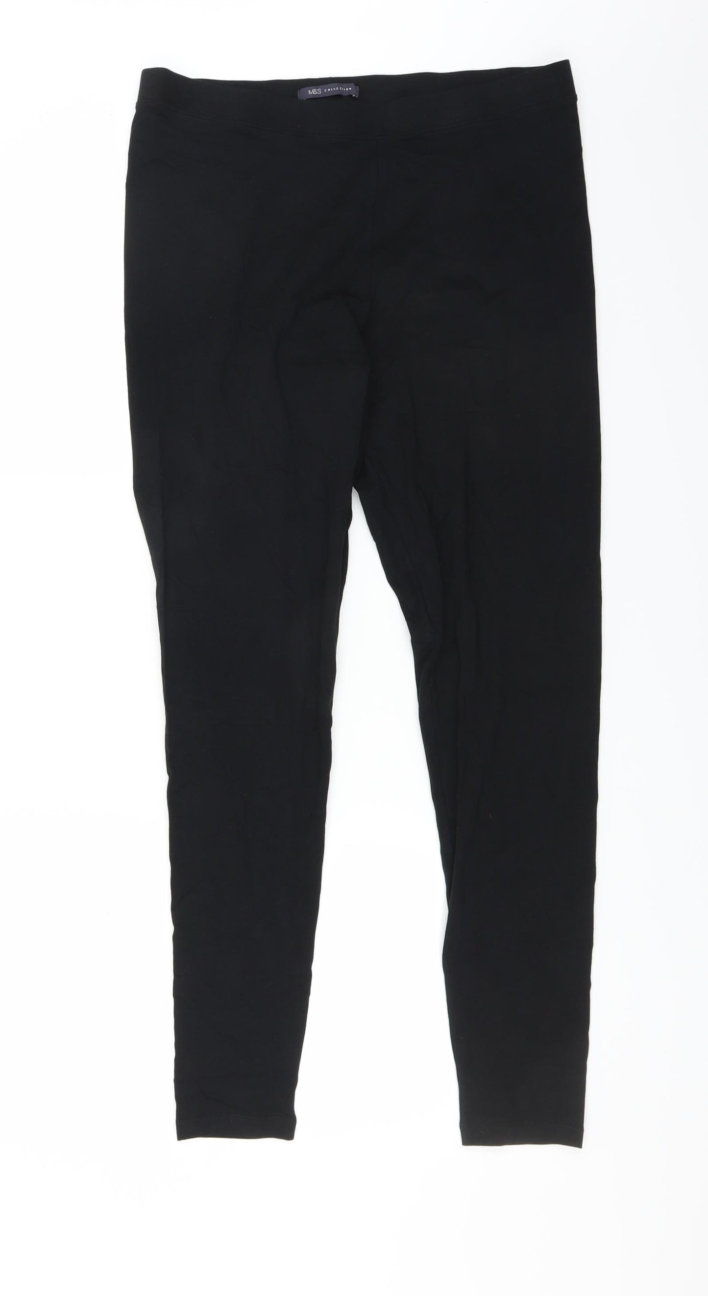 Marks and Spencer Womens Black    Leggings Size 16 L30 in