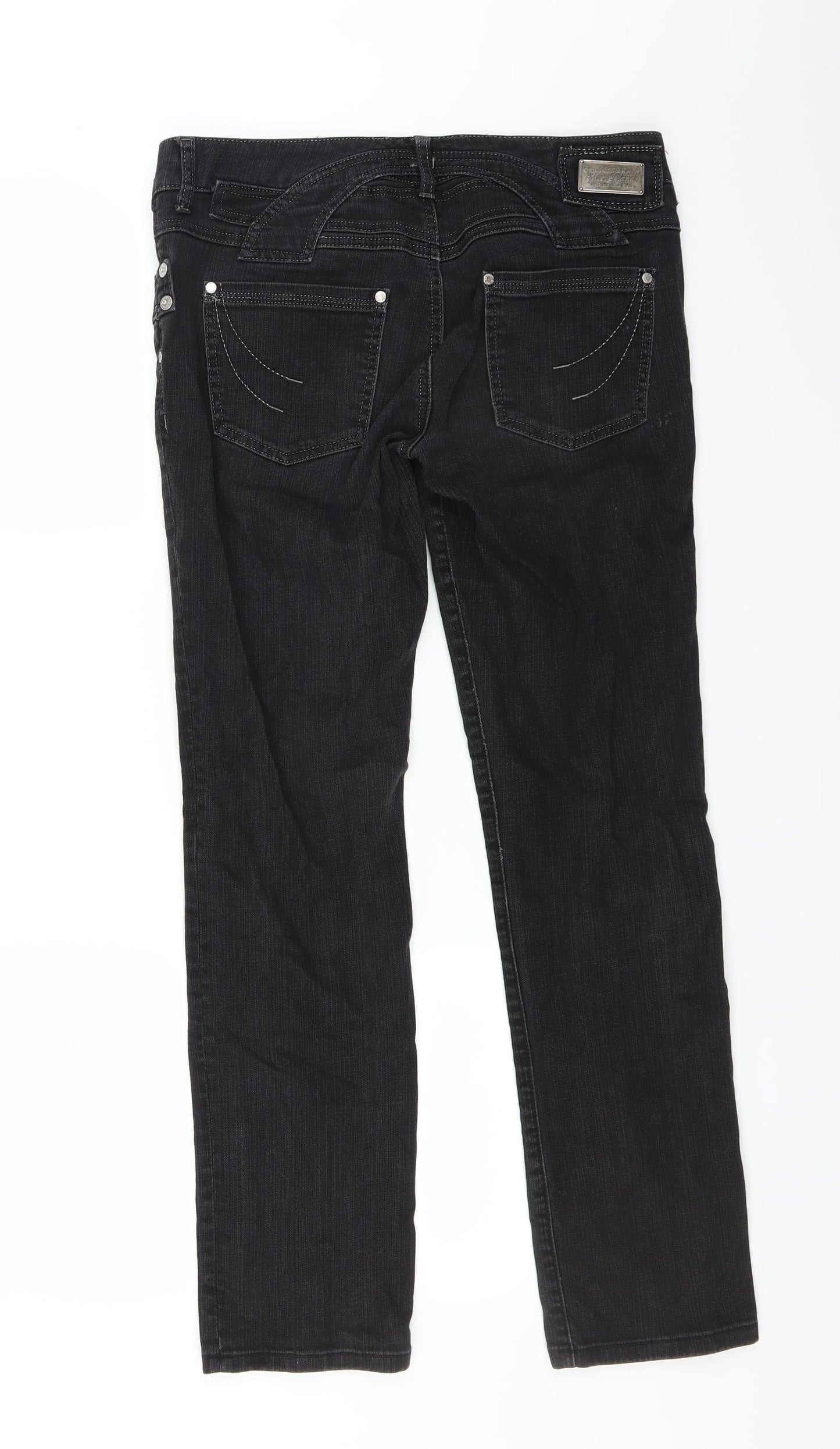 River Island Womens Black   Straight Jeans Size 12 L31 in
