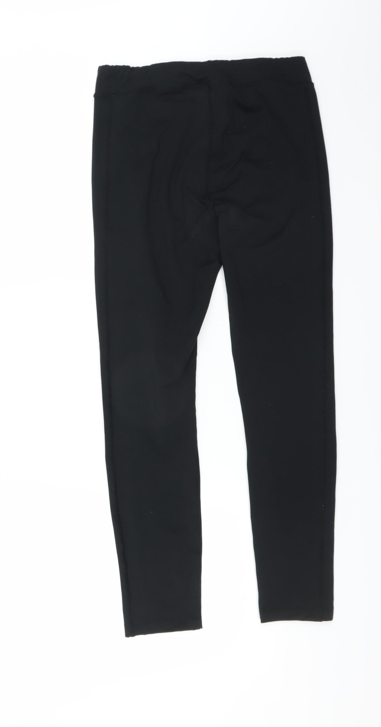 USA Pro Womens Black   Compression Leggings Size 12 L25 in