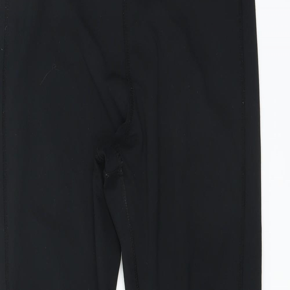 USA Pro Womens Black   Compression Leggings Size 12 L25 in