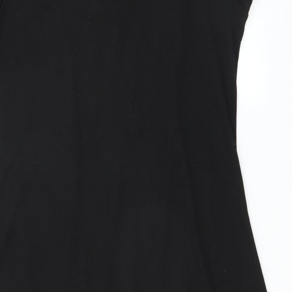 Stella Womens Black Floral  T-Shirt Dress  Size M