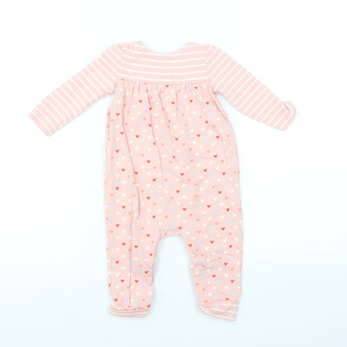 Gap Baby Pink   Babygrow One-Piece Size 6-9 Months  - heart pattern