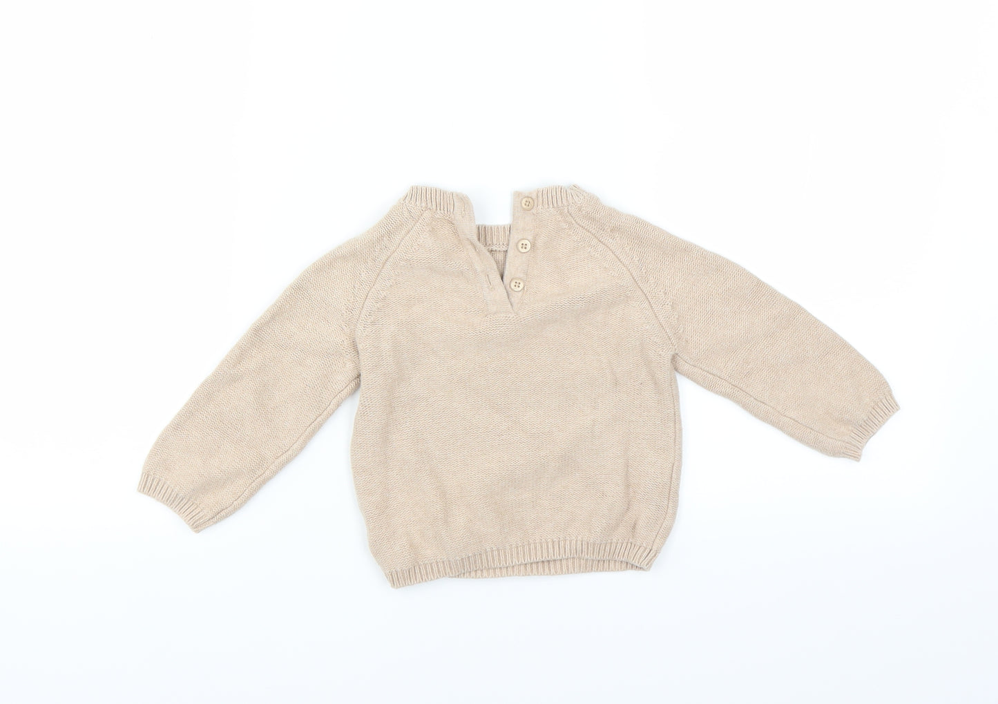 mamas & papas Baby Brown   Pullover Jumper Size 12-18 Months  - little pudding
