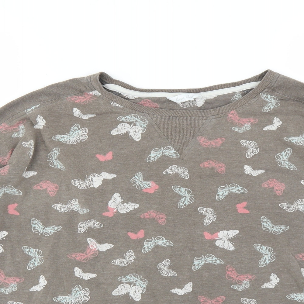 Marks and Spencer Womens Brown Solid  Top Pyjama Top Size 12  - BUTTERFLIES