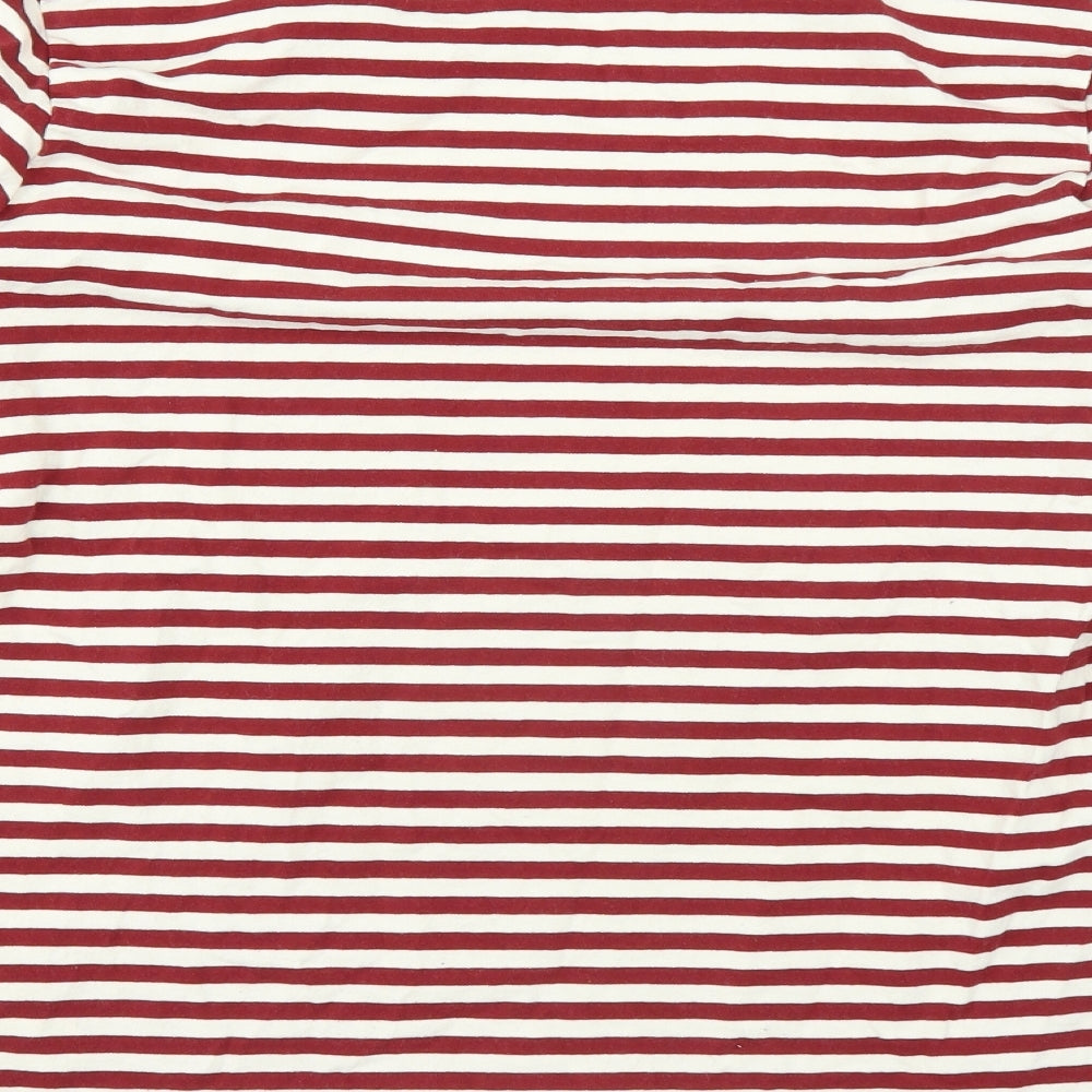 Arket Mens Red Striped   T-Shirt Size M