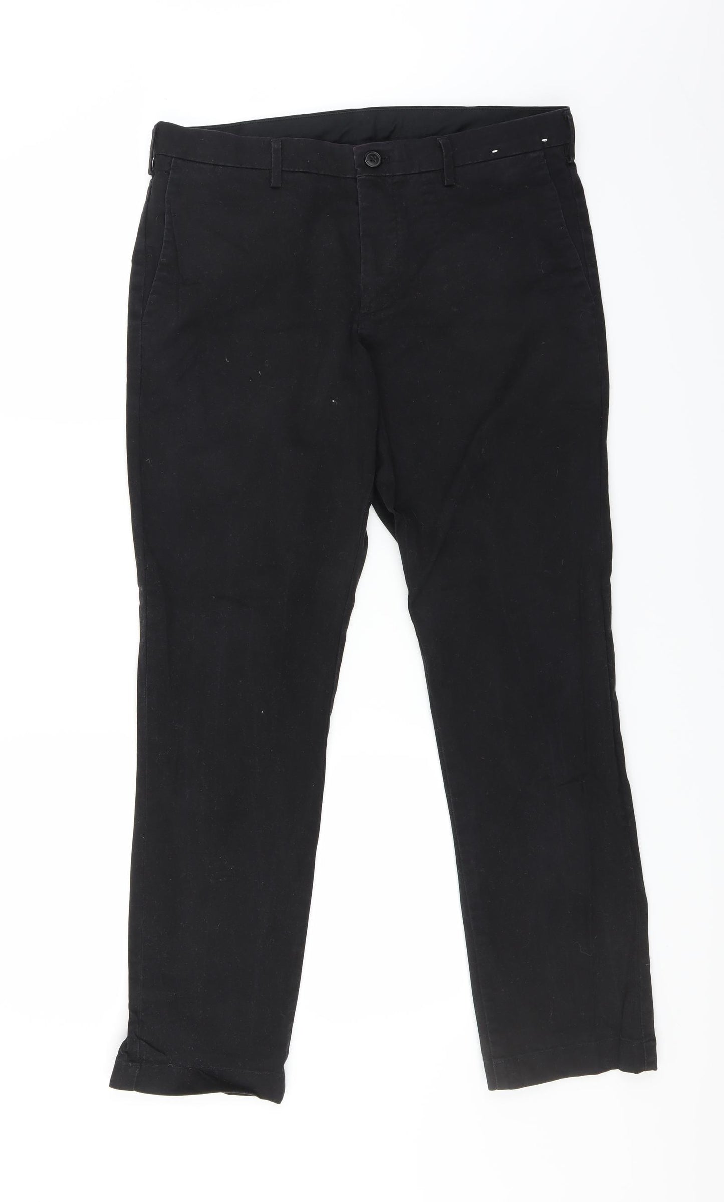 Uniqlo Mens Black   Chino Trousers Size 32 in L34 in