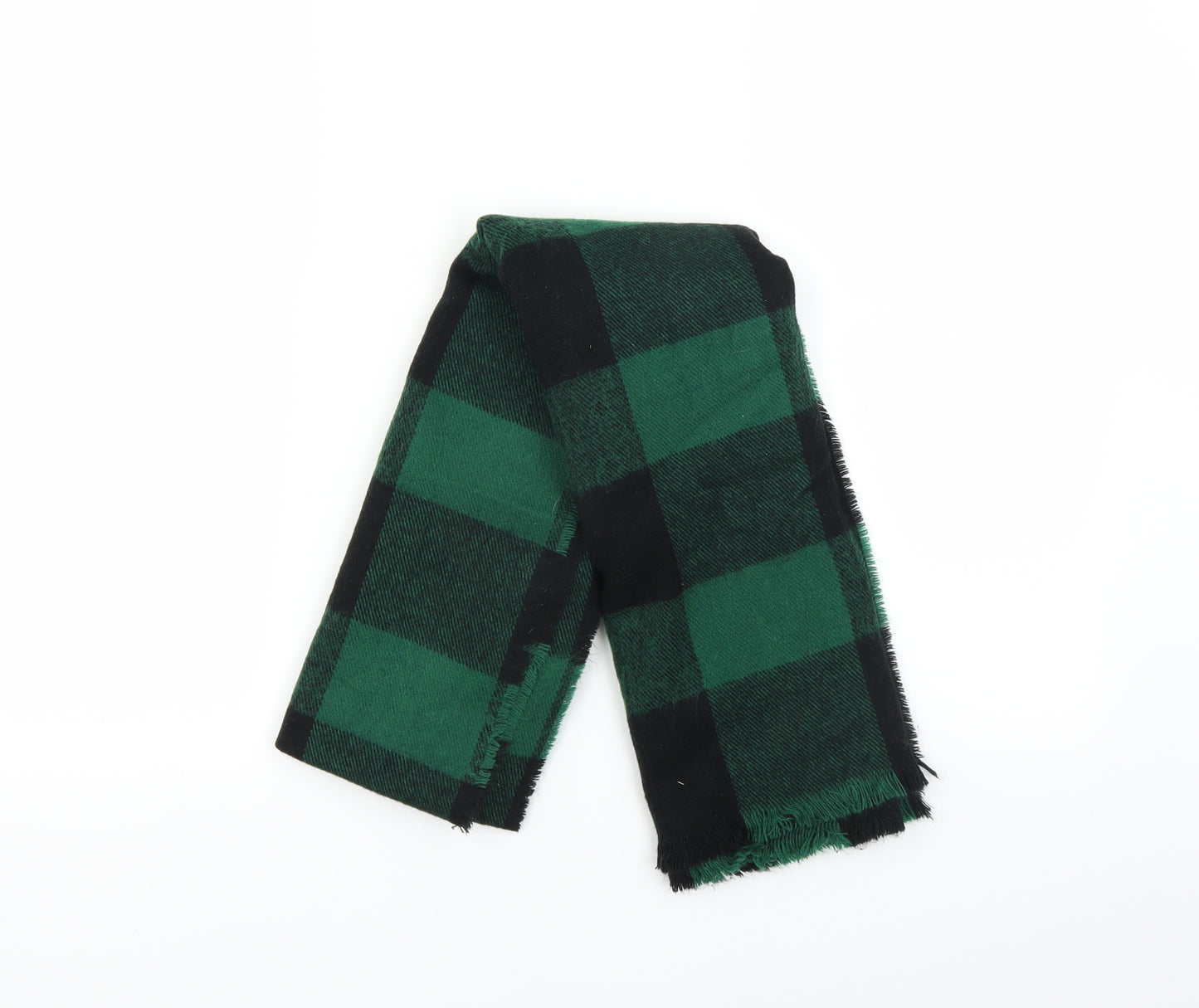 Primark Unisex Green Check   Scarf