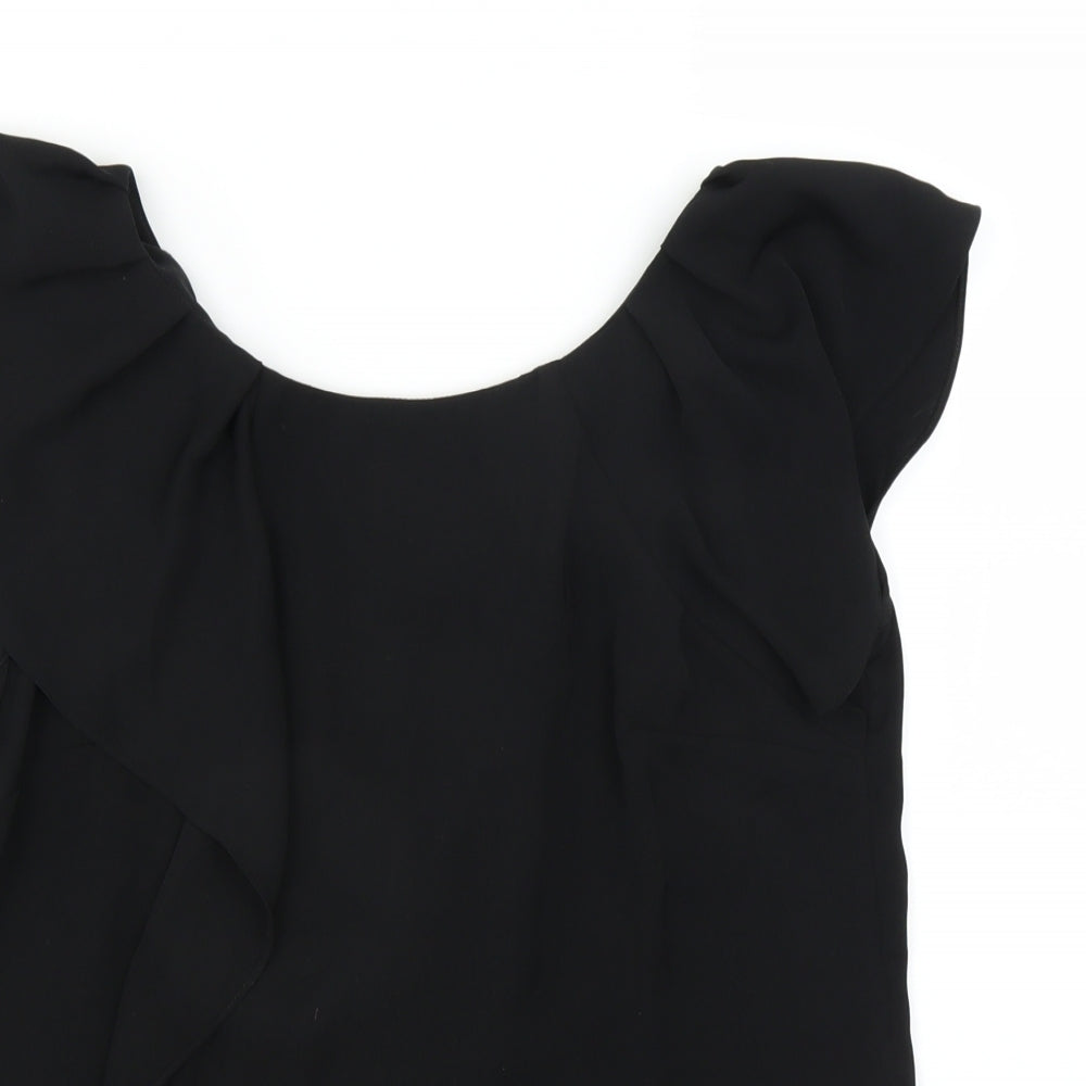 Warehouse Womens Black   Basic Blouse Size 10