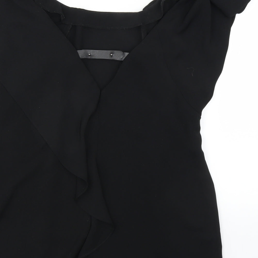 Warehouse Womens Black   Basic Blouse Size 10