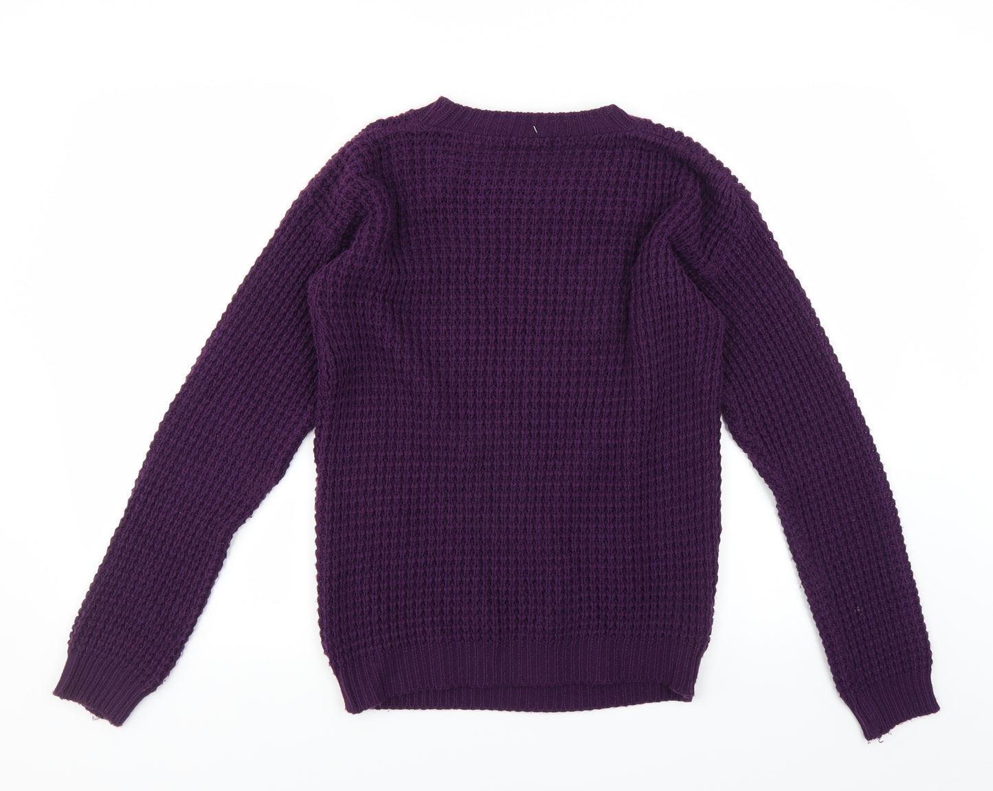 Boohoo Womens Purple   Pullover Jumper Size S
