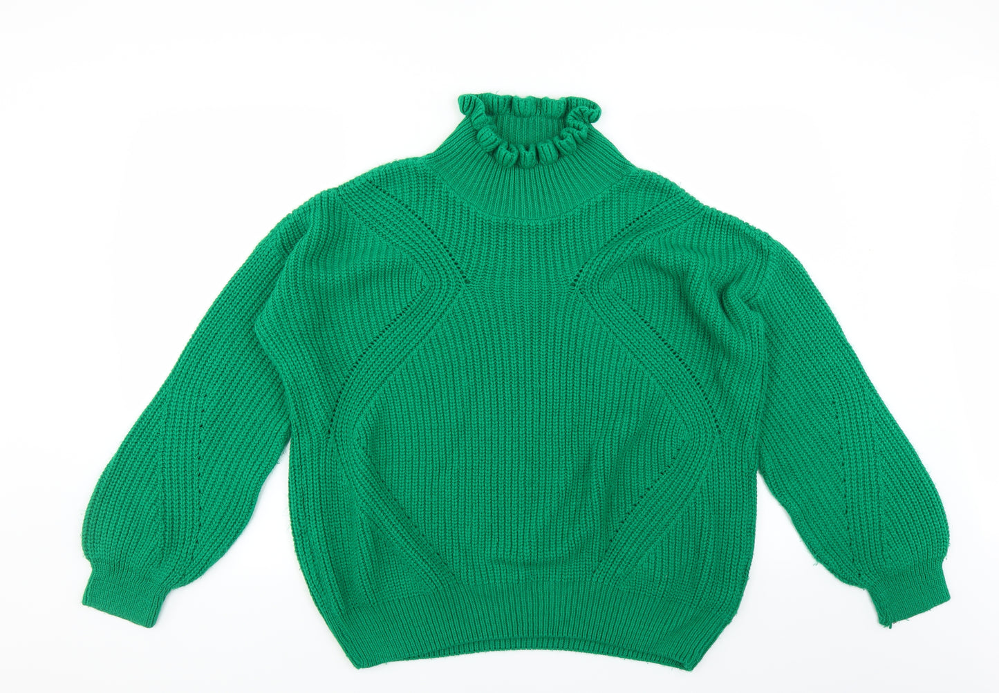 Topshop Womens Green   Pullover Jumper Size 8