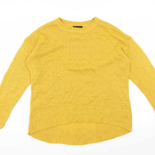 New Look Womens Yellow   Pullover Jumper Size M