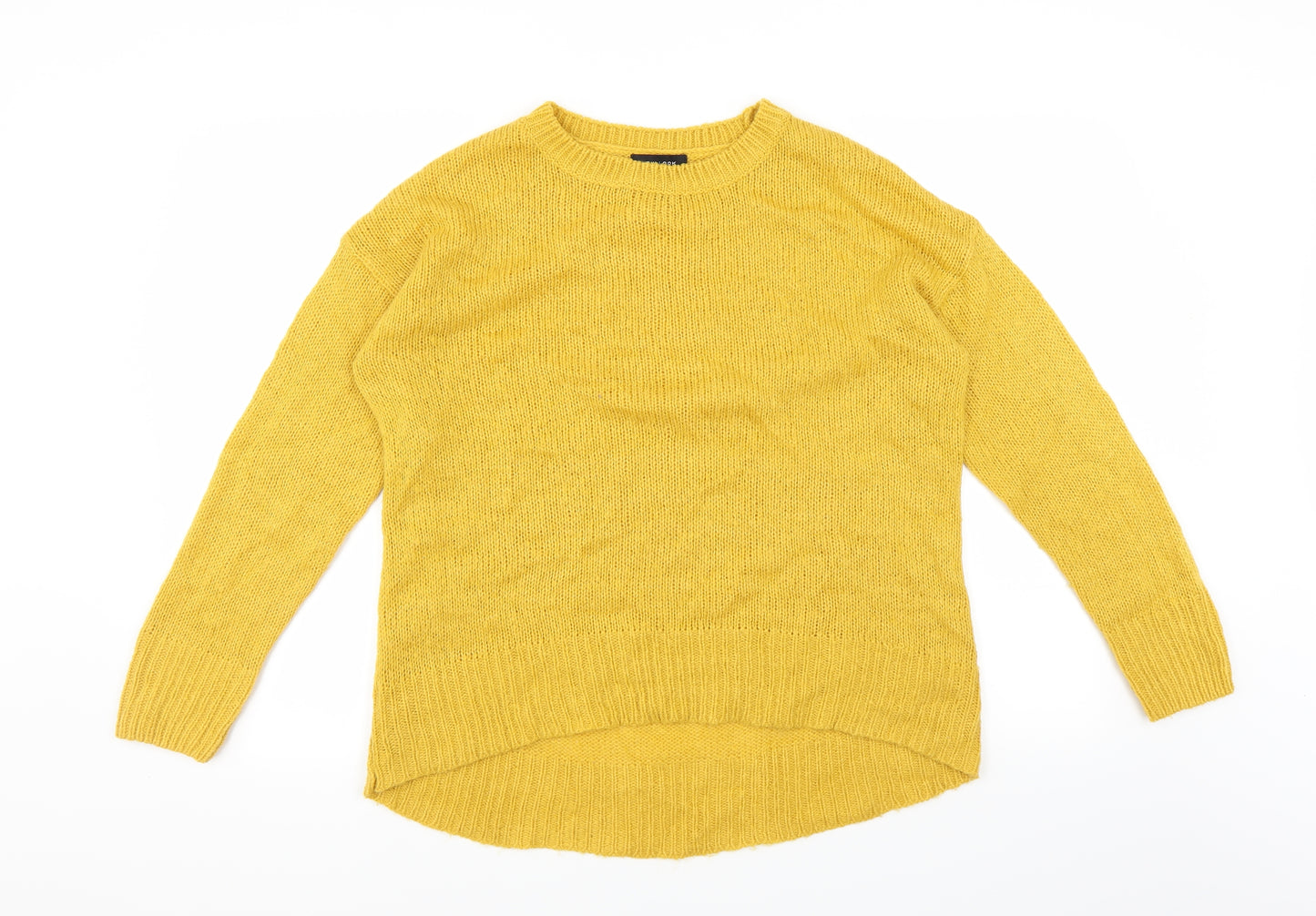 New Look Womens Yellow   Pullover Jumper Size M