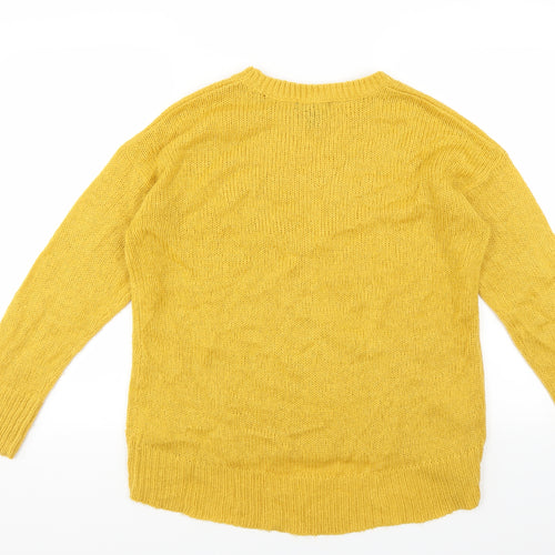 New Look Womens Yellow   Pullover Jumper Size M