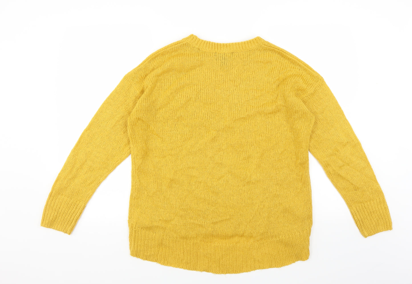 New Look Womens Yellow   Pullover Jumper Size M