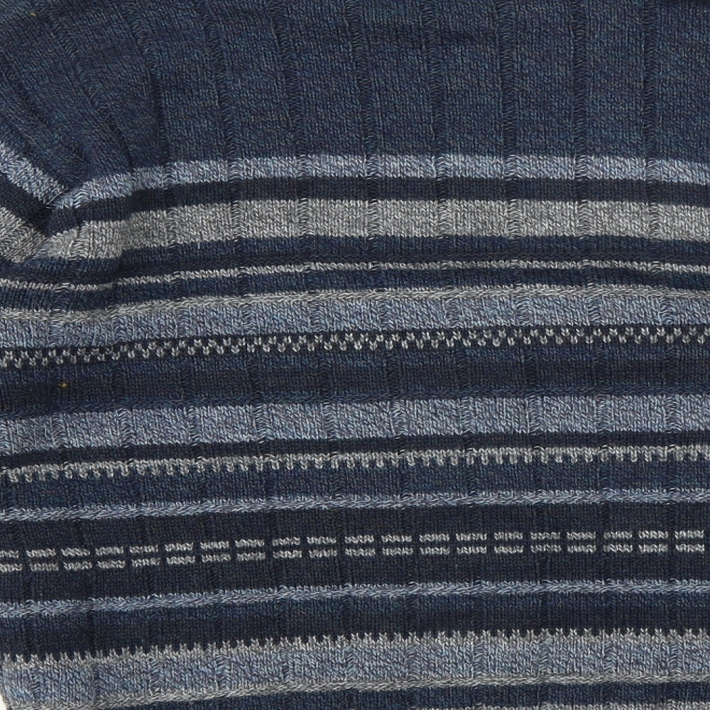 Simon Taylor Mens Beige Striped  Pullover Jumper Size S