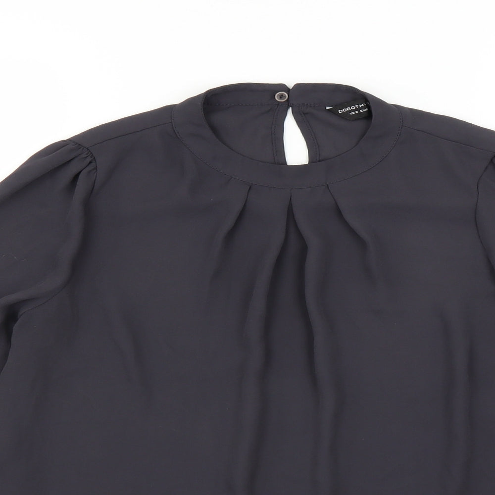 Dorothy Perkins Womens Purple   Basic Blouse Size 12