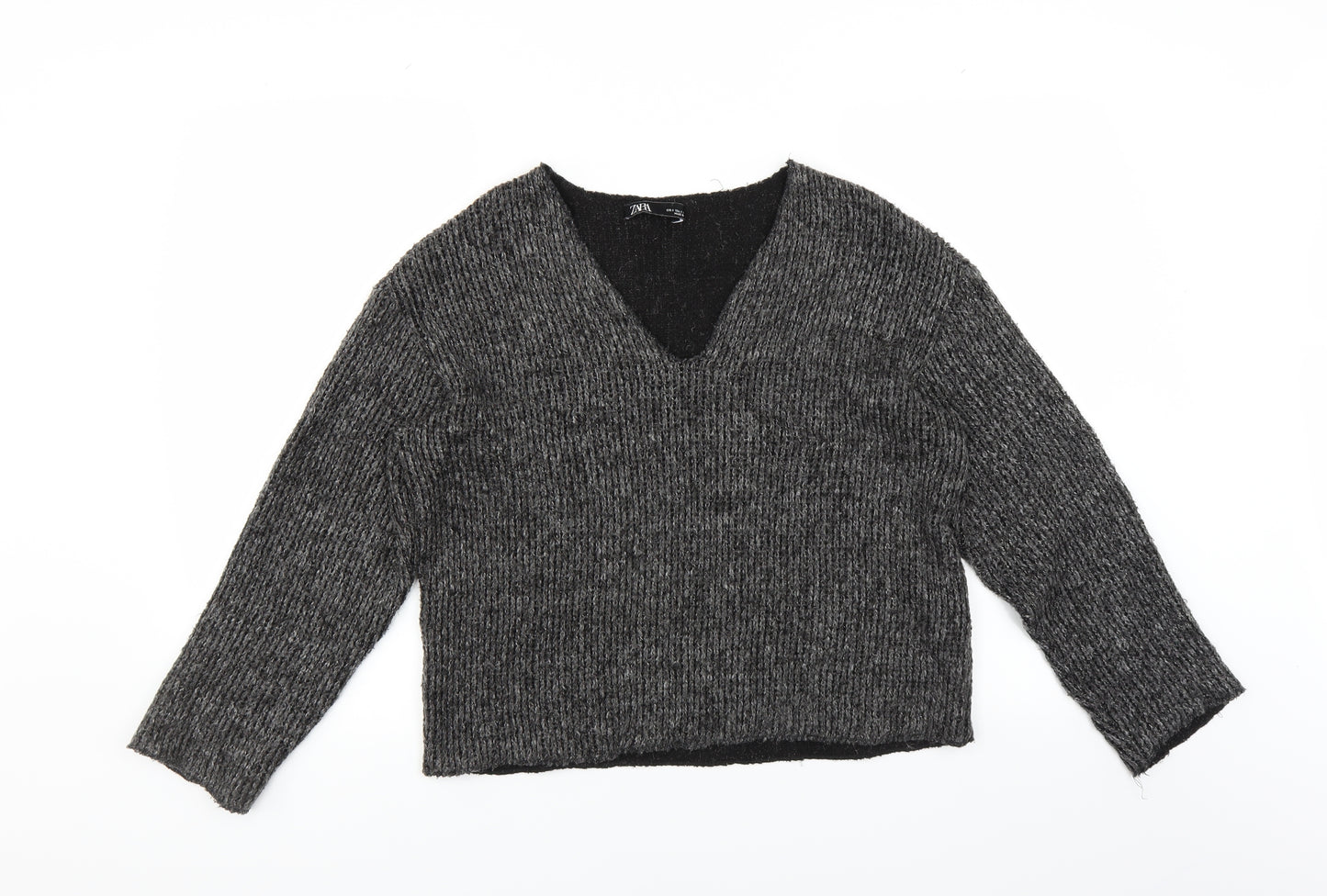Zara Womens Grey   Pullover Jumper Size S