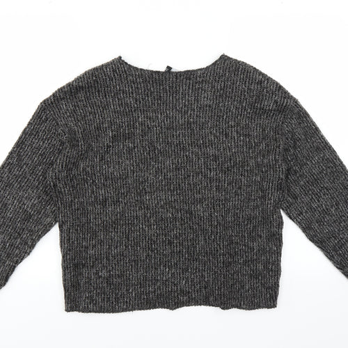 Zara Womens Grey   Pullover Jumper Size S