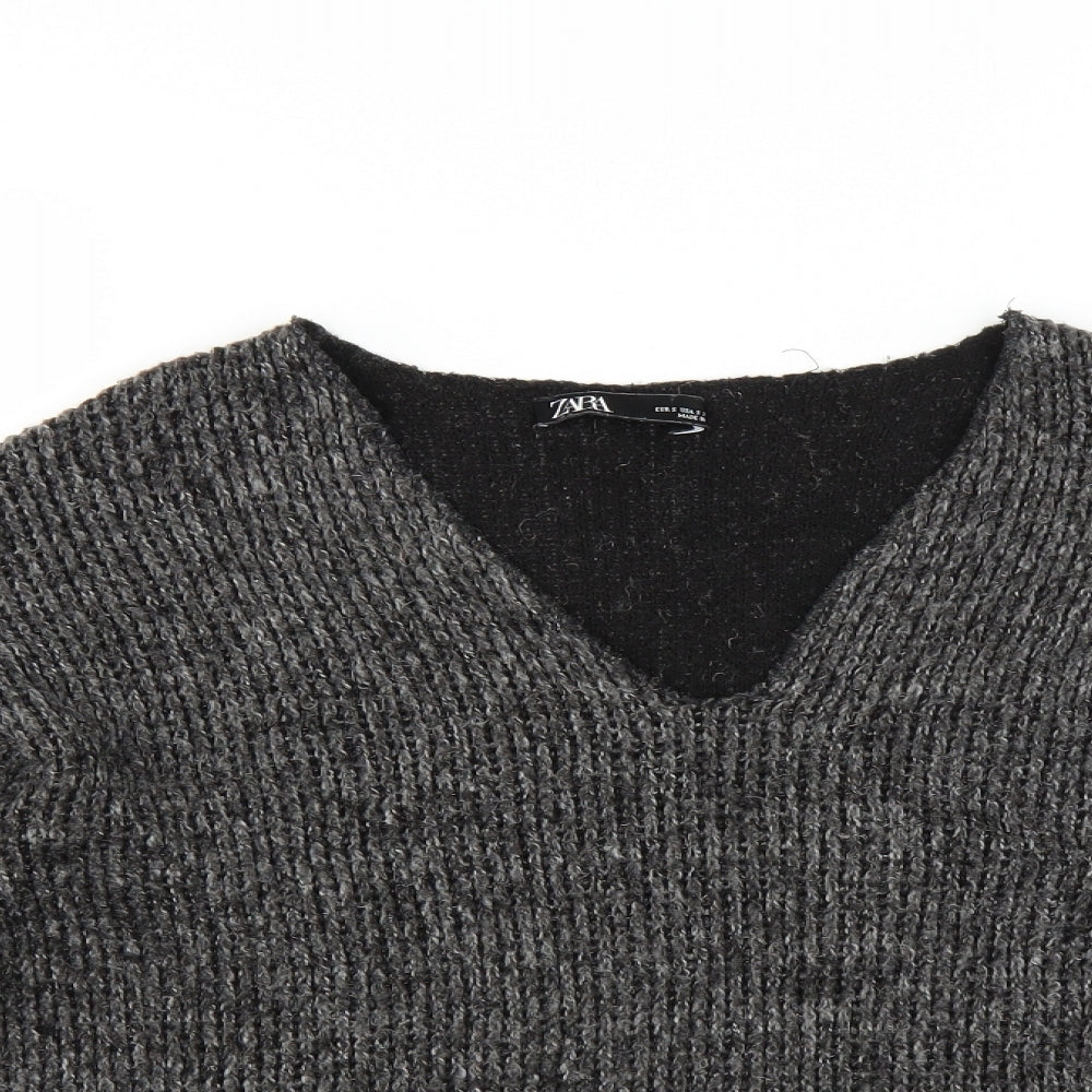 Zara Womens Grey   Pullover Jumper Size S