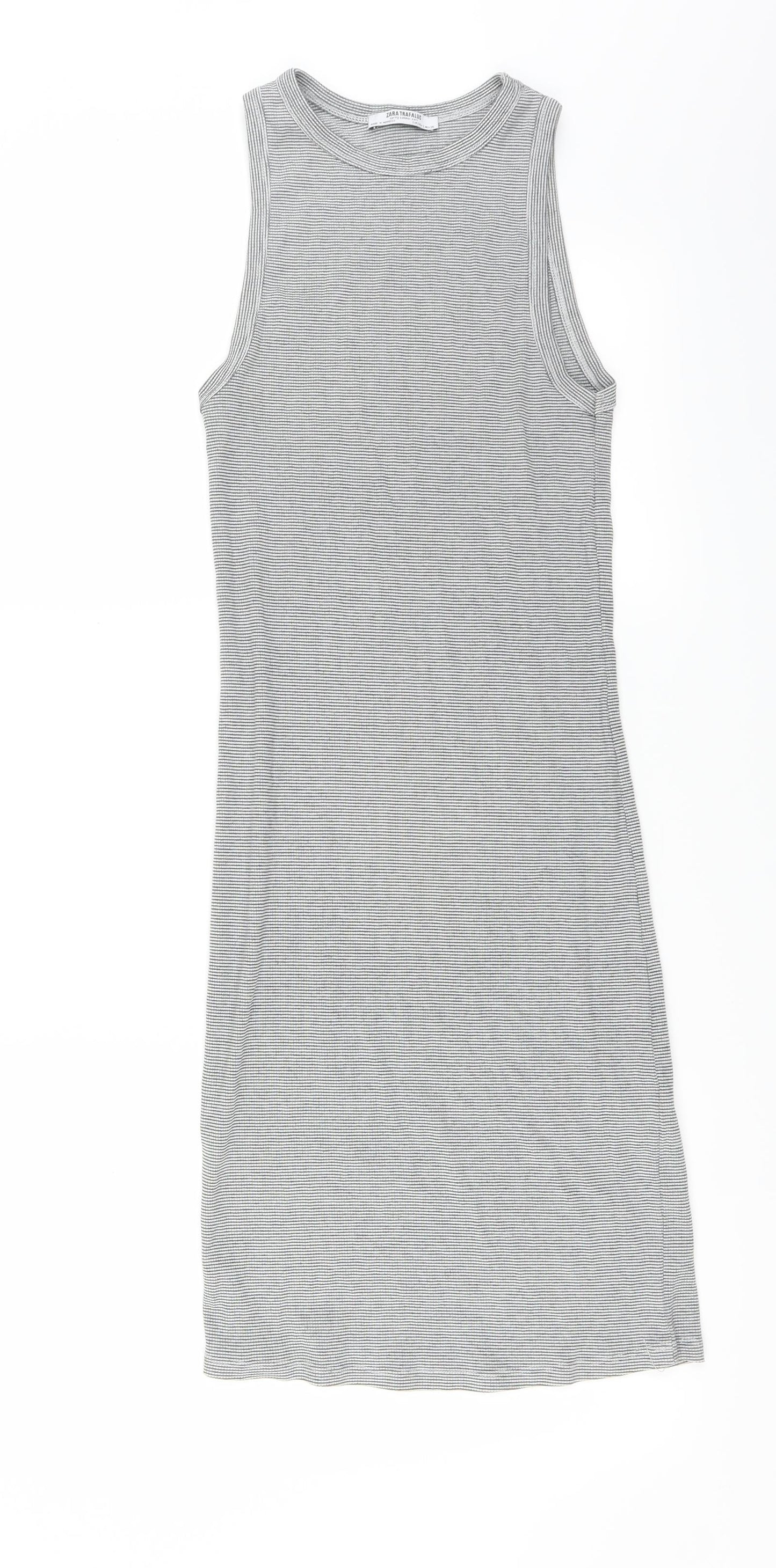 Zara Womens Grey   Tank Dress  Size S