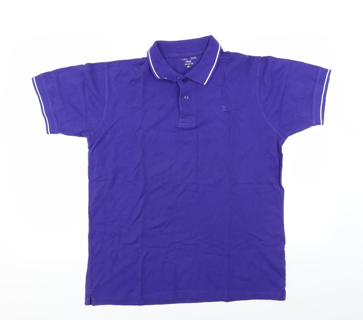Pull Love Mens Purple    Polo Size L
