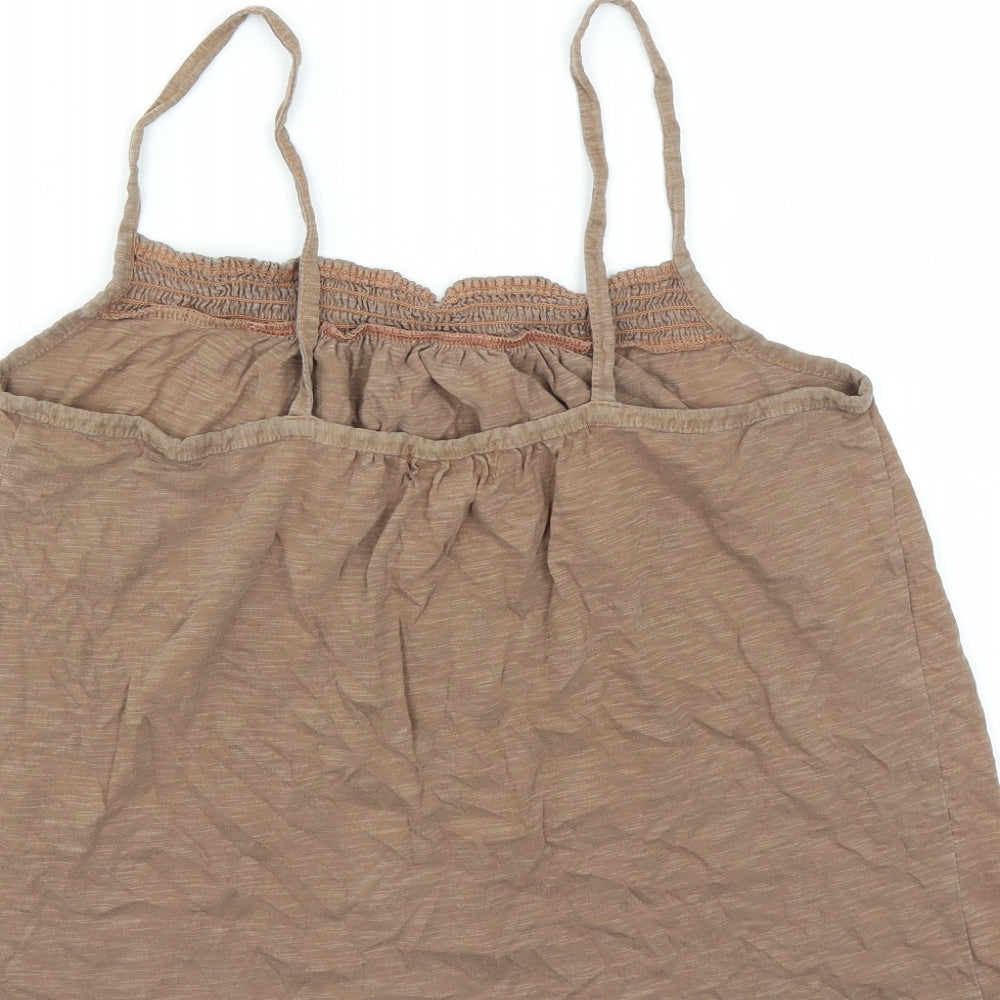 Universal Goods Womens Brown   Camisole T-Shirt Size S