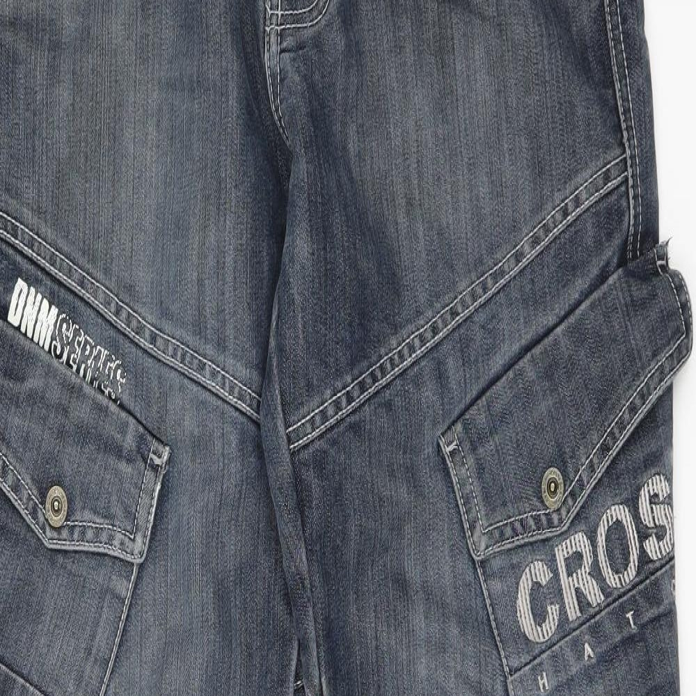 Crosshatch Mens Blue   Straight Jeans Size 32 in L32 in