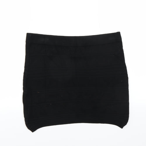 Primark Womens Black Geometric  Straight & Pencil Skirt Size 18