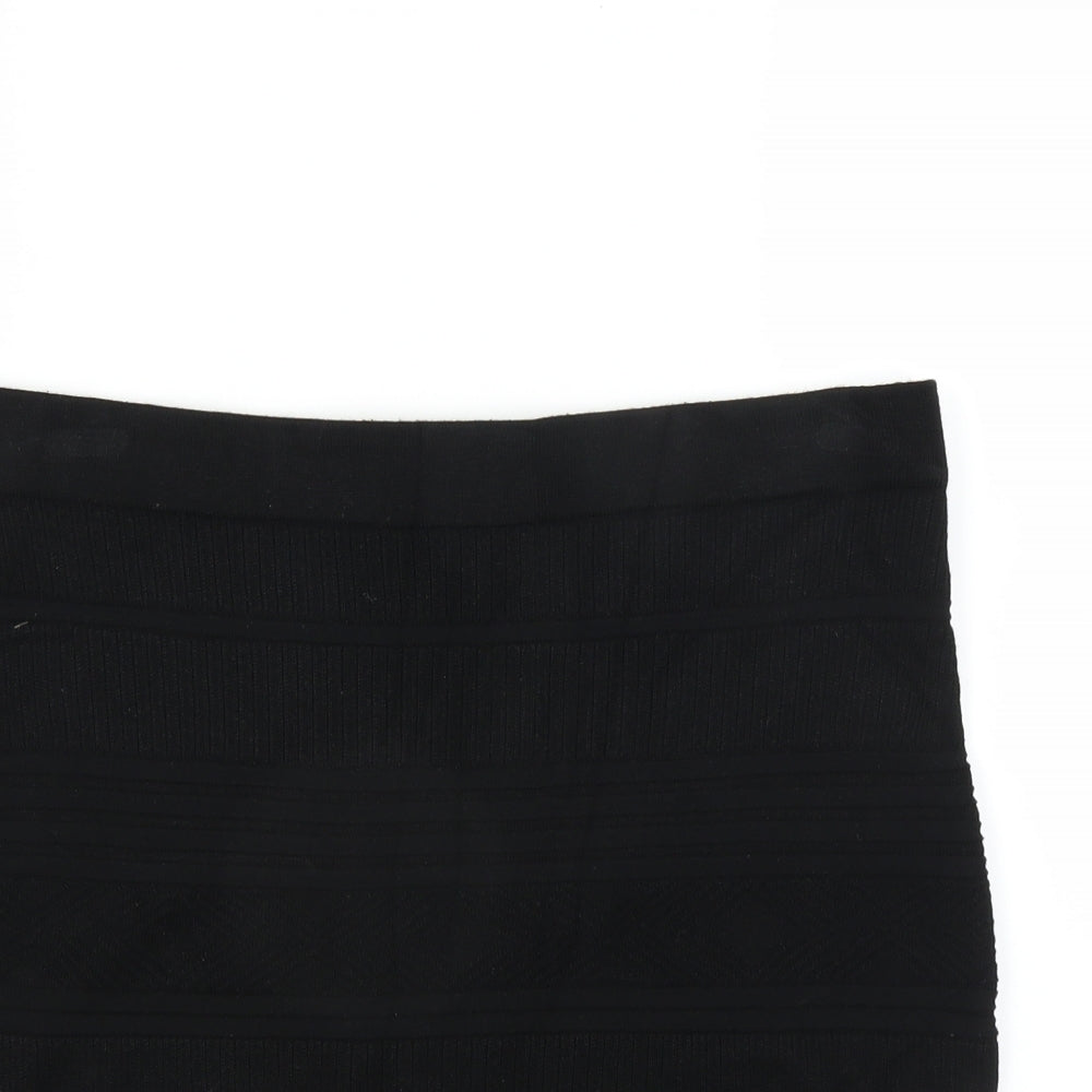 Primark Womens Black Geometric  Straight & Pencil Skirt Size 18