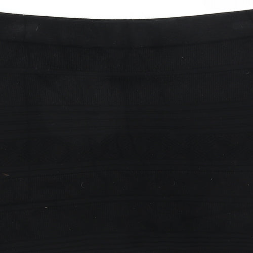Primark Womens Black Geometric  Straight & Pencil Skirt Size 18