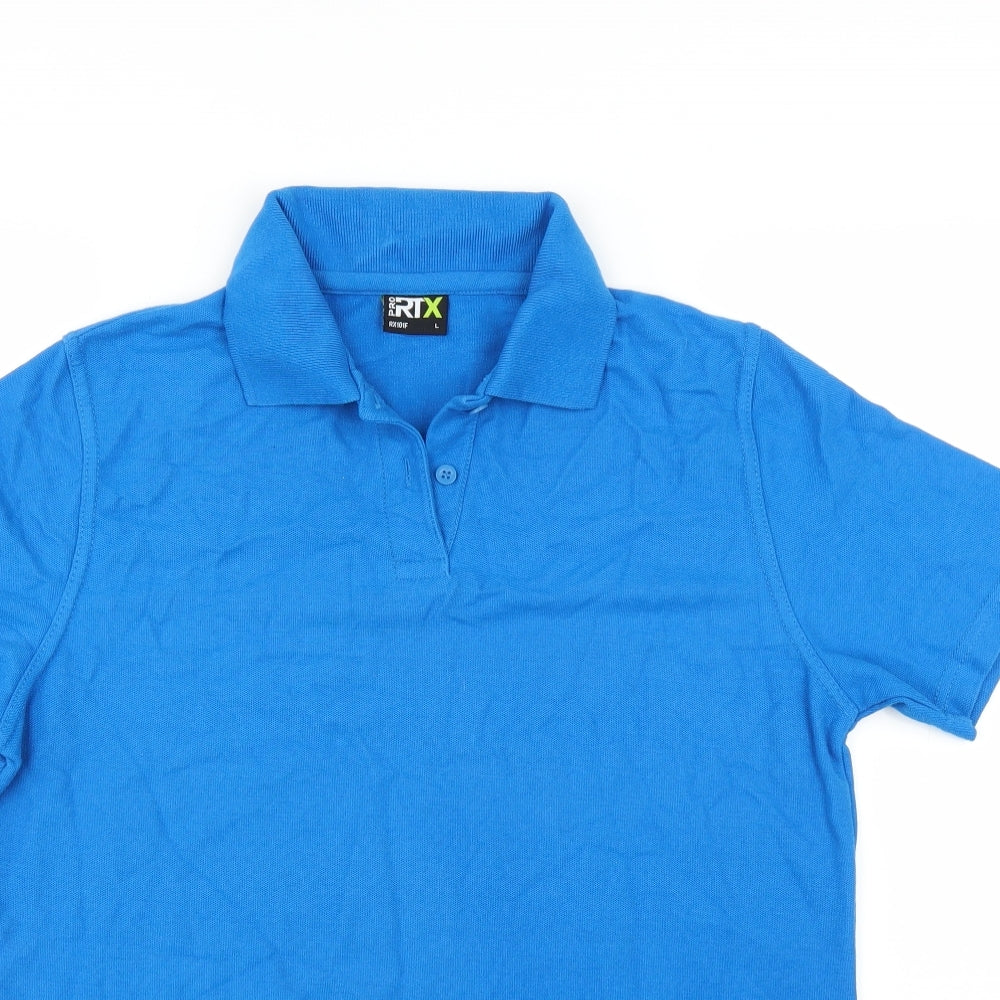 RTX Mens Blue    Polo Size L