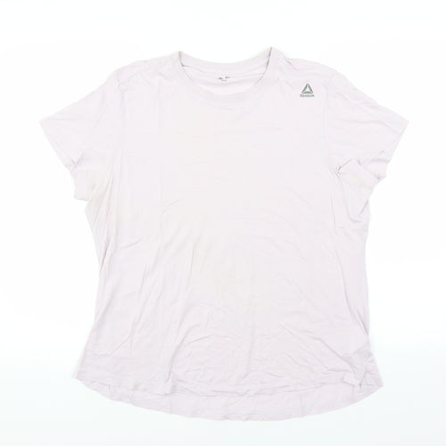 Reebok Womens Purple   Basic T-Shirt Size XL