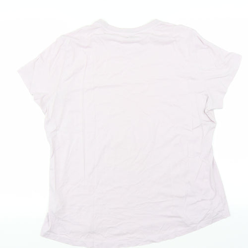 Reebok Womens Purple   Basic T-Shirt Size XL