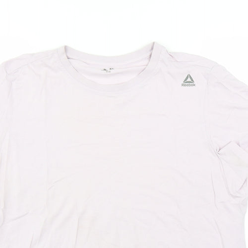 Reebok Womens Purple   Basic T-Shirt Size XL