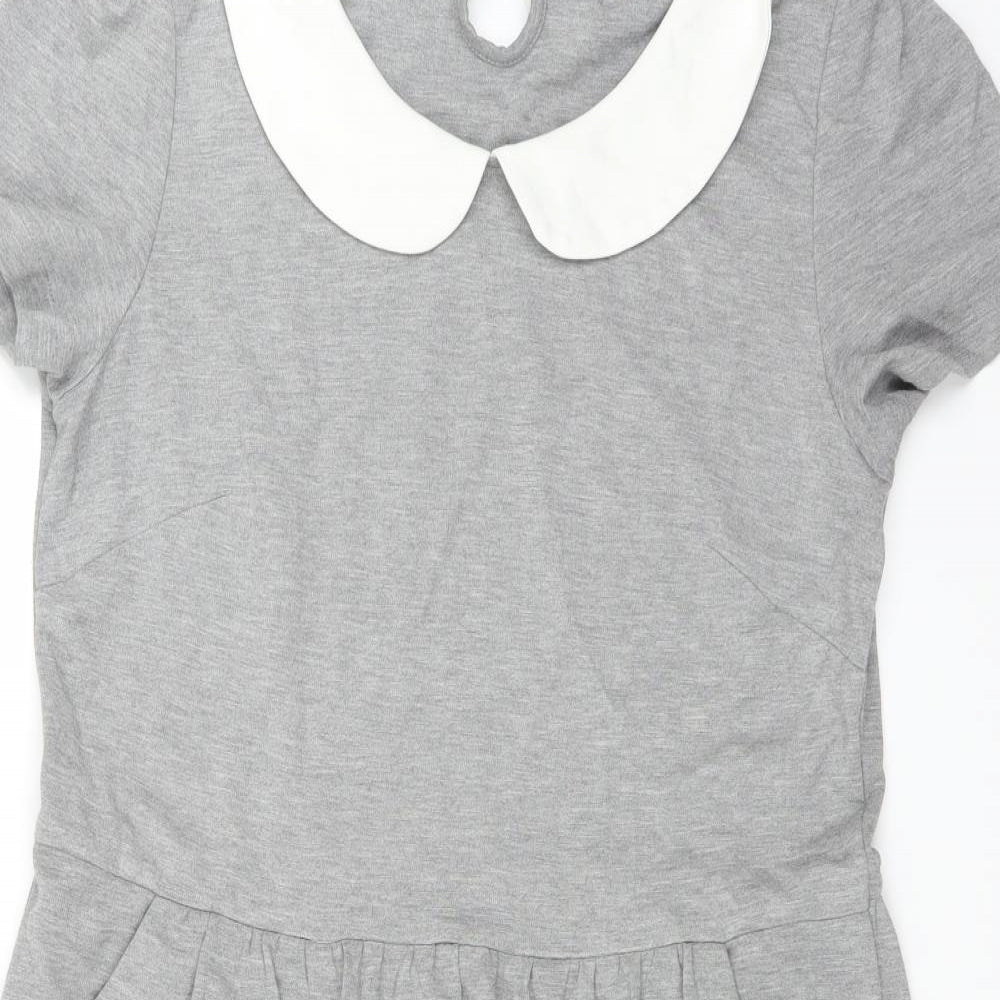 Joanie Womens Grey   T-Shirt Dress  Size 16