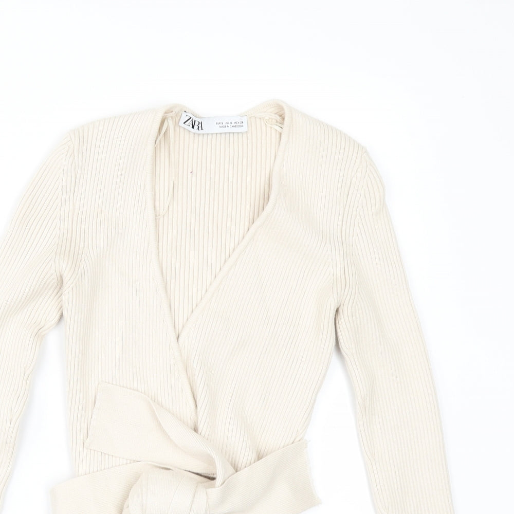 Zara Womens Beige   Pullover Jumper Size S