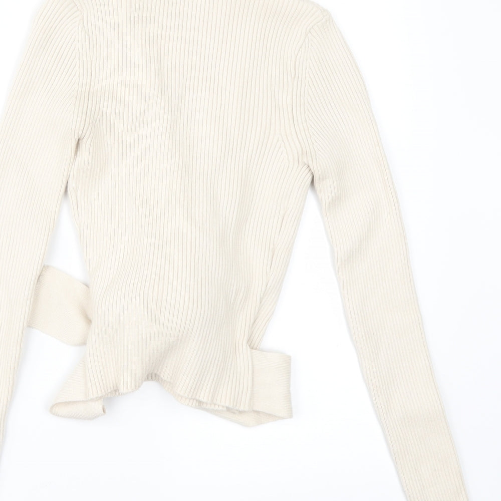 Zara Womens Beige   Pullover Jumper Size S